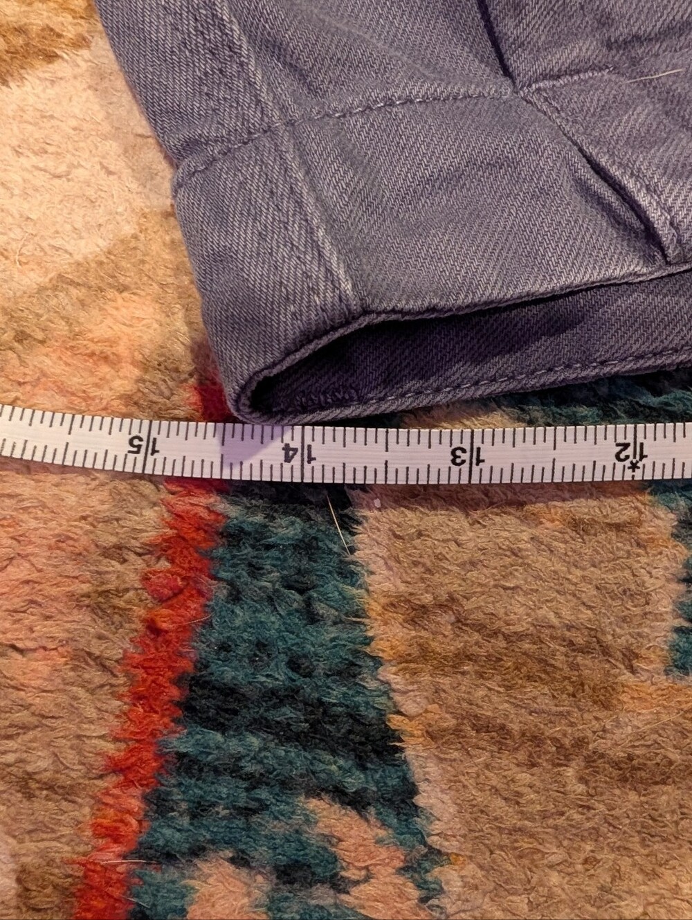 Women's Blue Cargo Pants - Picture 16 of 16